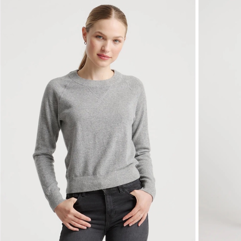 Quince Mongolian Shrunken Cashmere Sweatshirt